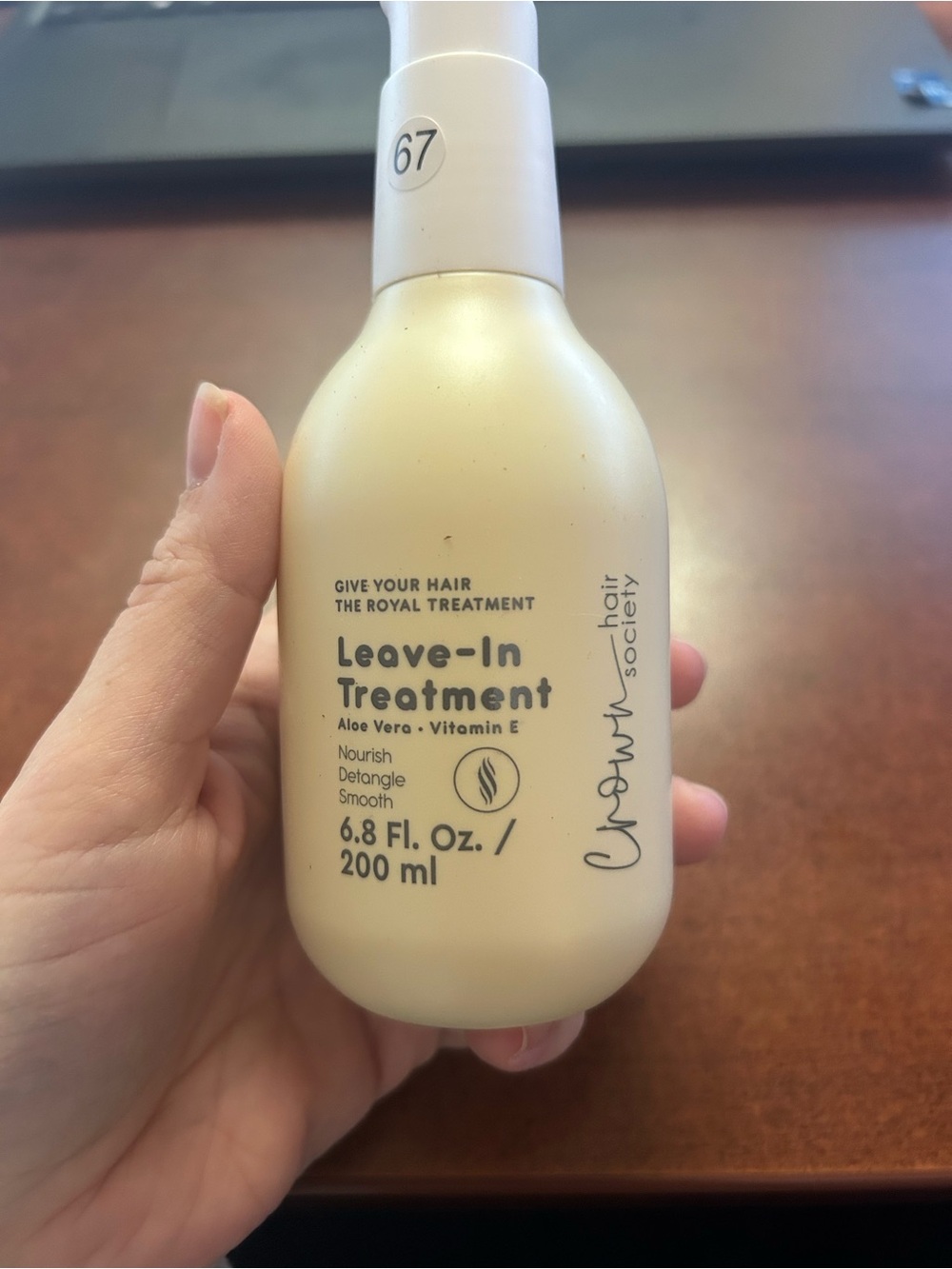 Crown Hair Society Leave-In Treatment 6.8 oz Aloe Vera Vitamin E Detangler